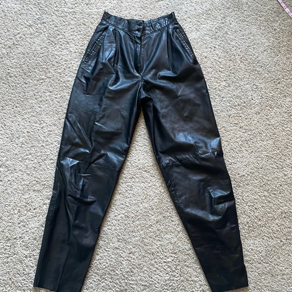 Black Leather Pants